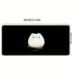 Cat Pattern Non slip Mouse Pad Extra long Desk Pad For Office