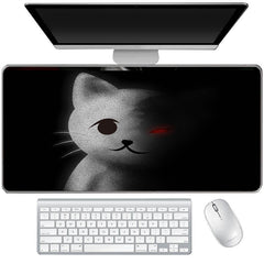 Cat Pattern Non slip Mouse Pad Extra long Desk Pad For Office