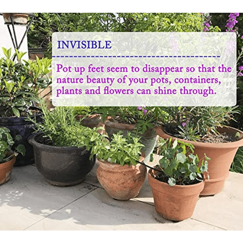 Invisible Pot Feet Non Slip Surface Grip Rubber Pot Risers 7 Pack
