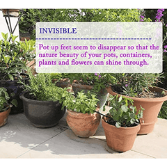 Invisible Pot Feet Non Slip Surface Grip Rubber Pot Risers 7 Pack