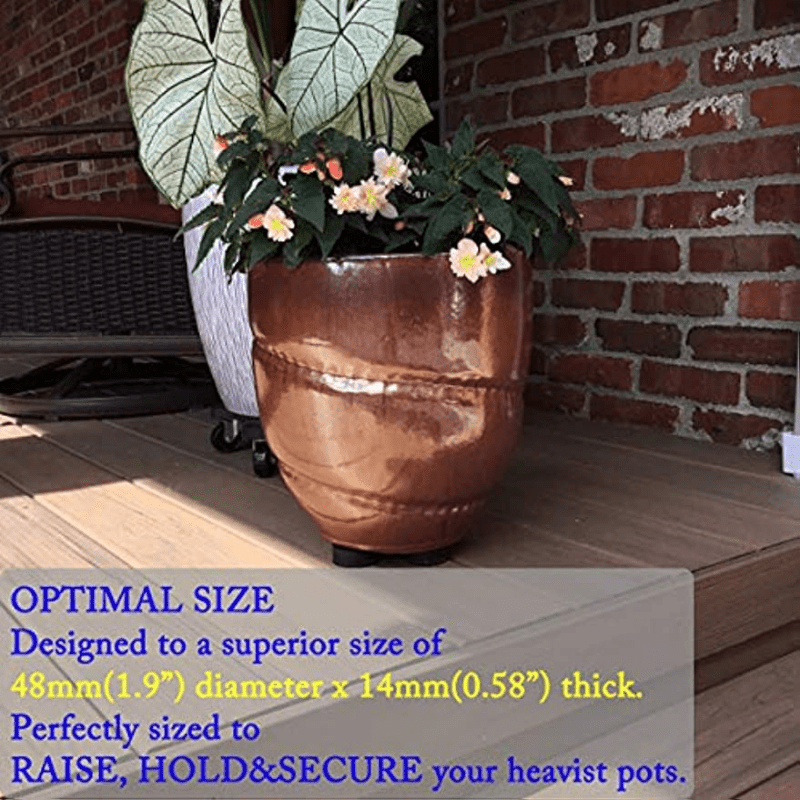 Invisible Pot Feet Non Slip Surface Grip Rubber Pot Risers 7 Pack