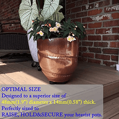 Invisible Pot Feet Non Slip Surface Grip Rubber Pot Risers 7 Pack