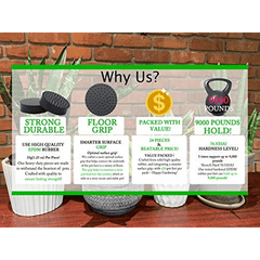 Invisible Pot Feet Non Slip Surface Grip Rubber Pot Risers 7 Pack
