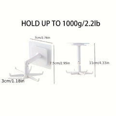 Waterproof 360 Rotating Utility Hook for Kitchen and Bathroom Towels