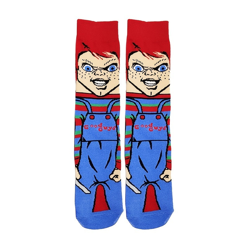 10 Pairs Boys Kids Anime Crew Socks & Funny Crew Socks Children Stockings