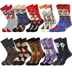 10 Pairs Boys Kids Anime Crew Socks & Funny Crew Socks Children Stockings