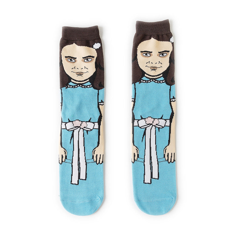 10 Pairs Kids Cartoon Anime Socks Cotton Crew Skateboard Funny Novelty Socks