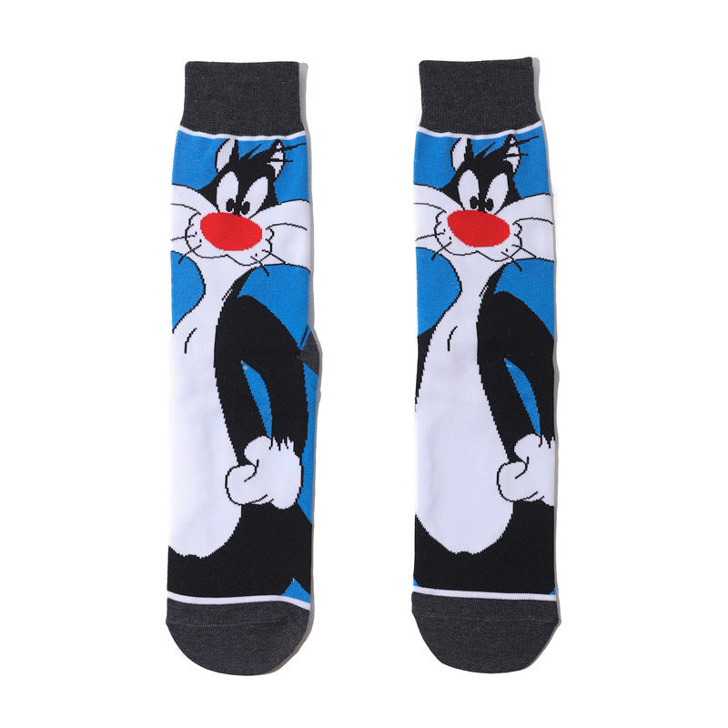 10 Pairs Kids Cartoon Anime Crew Socks