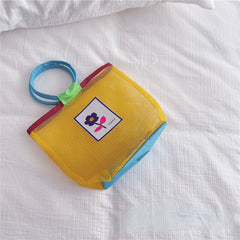 Kids Mesh Flower Beach Shoulder Bag