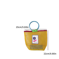 Kids Mesh Flower Beach Shoulder Bag