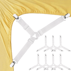 Adjustable Bed Sheet Fasteners Triangle Elastic Suspenders
