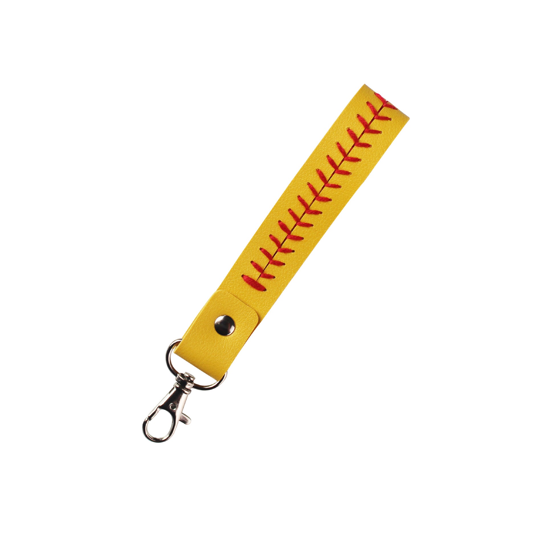 Leather Baseball Keychain Handcrafted Sports Accessory