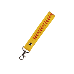 Leather Baseball Keychain Handcrafted Sports Accessory