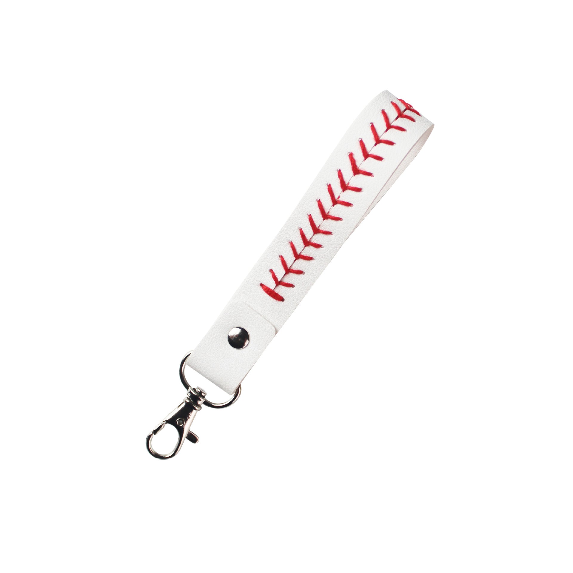 Leather Baseball Keychain Handcrafted Sports Accessory