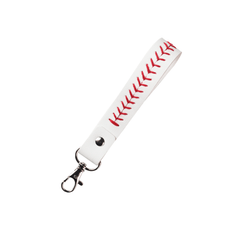 Leather Baseball Keychain Handcrafted Sports Accessory