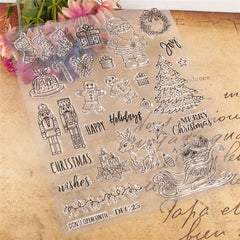 1pc Merry Christmas Clear Silicone Stamp DIY Scrapbooking Photo Album