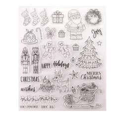 1pc Merry Christmas Clear Silicone Stamp DIY Scrapbooking Photo Album