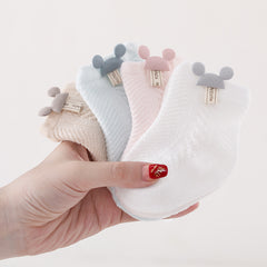 3 Pairs Baby Girls Cartoon Socks Cotton Breathable Toddler Kids Children Summer