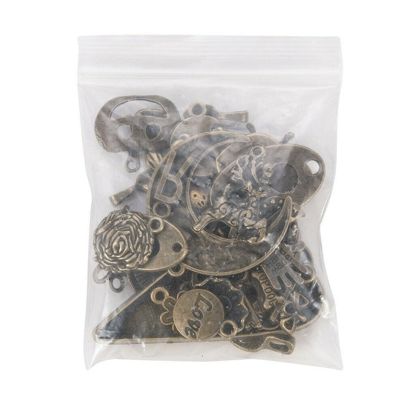50g Steampunk Mixed Charms Necklace Bracelet Earrings DIY Jewelry Accessories