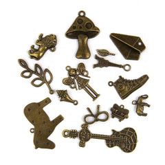 50g Steampunk Mixed Charms Necklace Bracelet Earrings DIY Jewelry Accessories