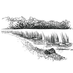 Water Grass By the River Clear Silicone Stamp DIY Scrapbooking