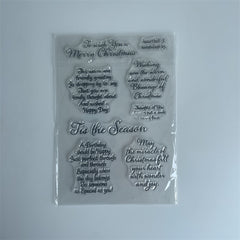 1pc Christmas Transparent Silicone Stamp DIY Scrapbooking Decor
