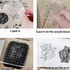 1pc Christmas Transparent Silicone Stamp DIY Scrapbooking Decor