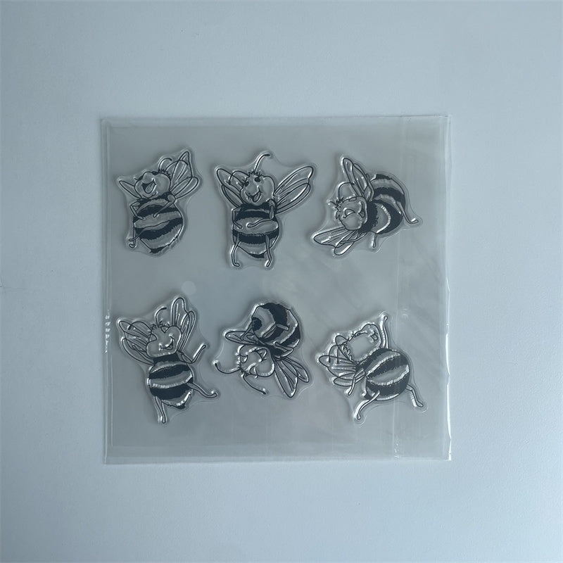Bees Clear Silicone Stamp DIY Scrapbooking Photo Album Decor