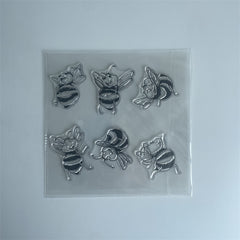 Bees Clear Silicone Stamp DIY Scrapbooking Photo Album Decor