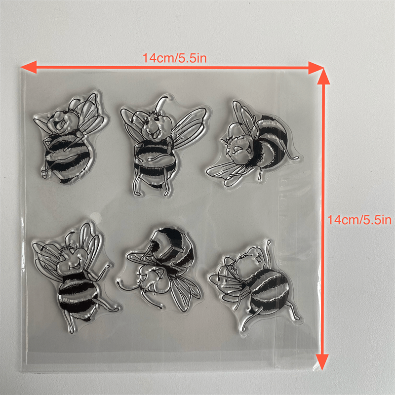 Bees Clear Silicone Stamp DIY Scrapbooking Photo Album Decor
