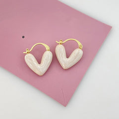 Heart Shaped Earrings Decorative Accessories Gift For Girls