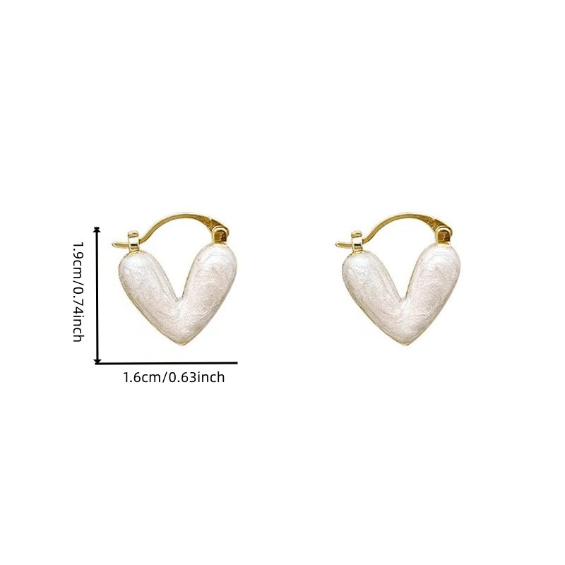 Heart Shaped Earrings Decorative Accessories Gift For Girls