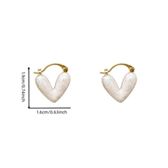 Heart Shaped Earrings Decorative Accessories Gift For Girls