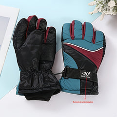 Kids Waterproof Winter Gloves Windproof Warm Gloves