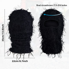 Windproof Balaclava Full Face Knitted Ski Mask Stay Warm for Skiing and Riding