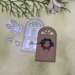 Christmas Door Decoration Metal Cutting Dies for DIY Scrapbooking