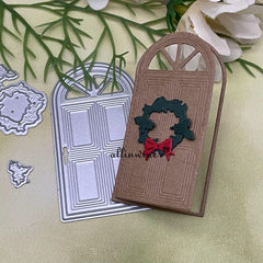 Christmas Door Decoration Metal Cutting Dies for DIY Scrapbooking