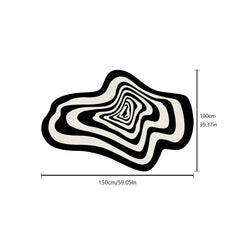 Plush Shaggy Area Rug for Living Room Bedroom, Anti Skid Coffee Table Mat