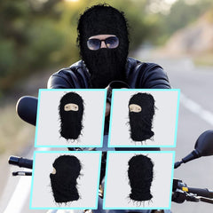 Distressed Ski Mask Winter Windproof Full Face Mask For Men Women