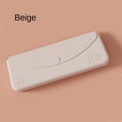 Portable Silicone Travel Cosmetic Bag Large Capacity Makeup Brush Storage