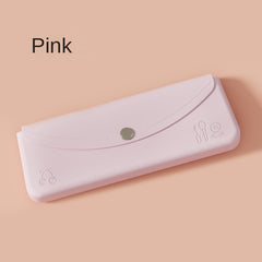 Portable Silicone Travel Cosmetic Bag Large Capacity Makeup Brush Storage