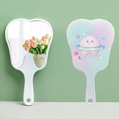 Cartoon Tooth Pattern Mirror for Girls