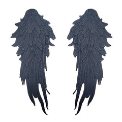 2pcs Angel Wing Applique Wedding Dress Collar Patch DIY Crafts