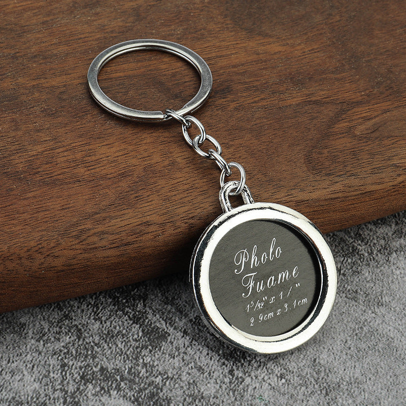 Heart Keychain Couple Keychain Photo Frame Key Ring Small Gift