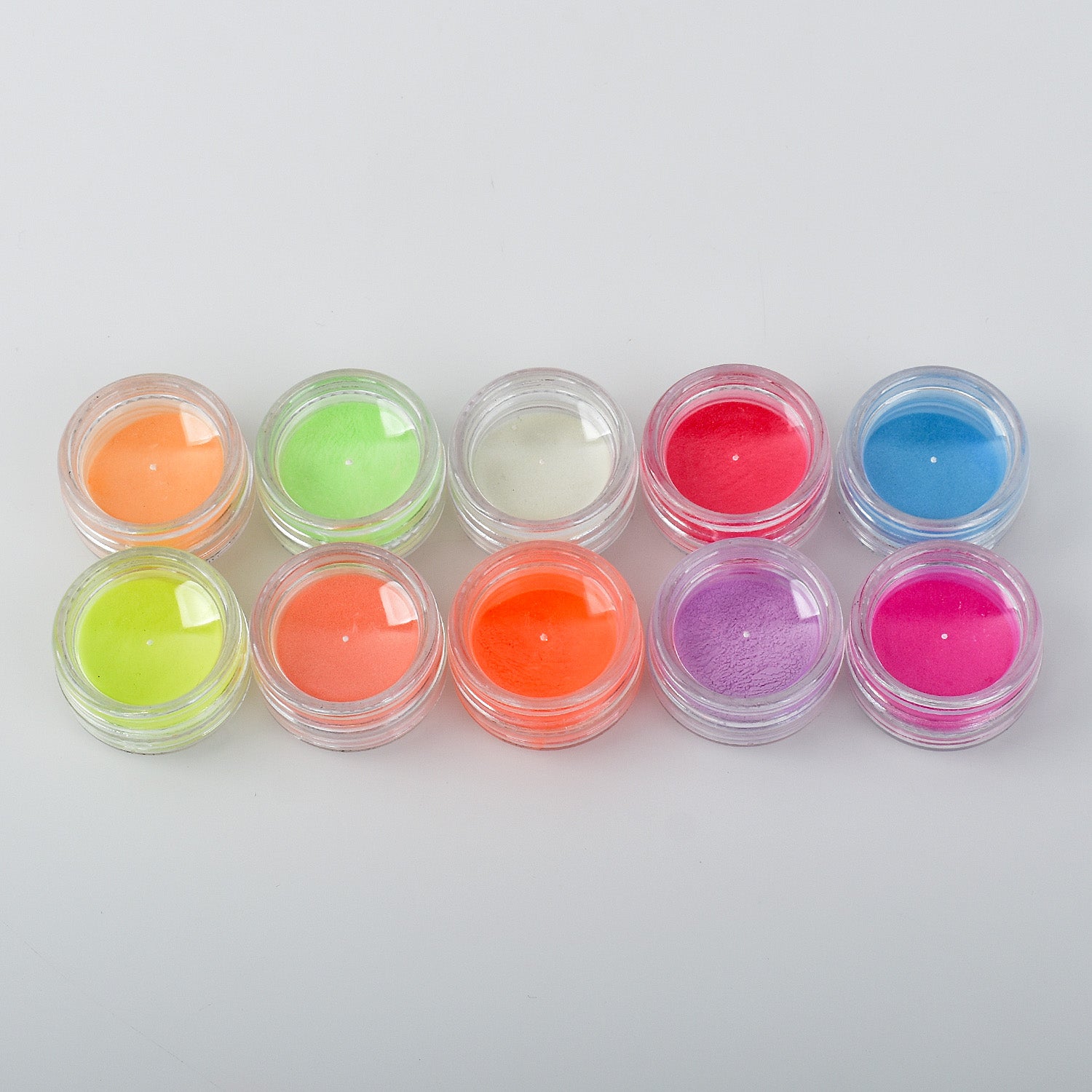 10pcs Glow In The Dark Pigment Powder Body Painting