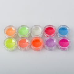 10pcs Glow In The Dark Pigment Powder Body Painting