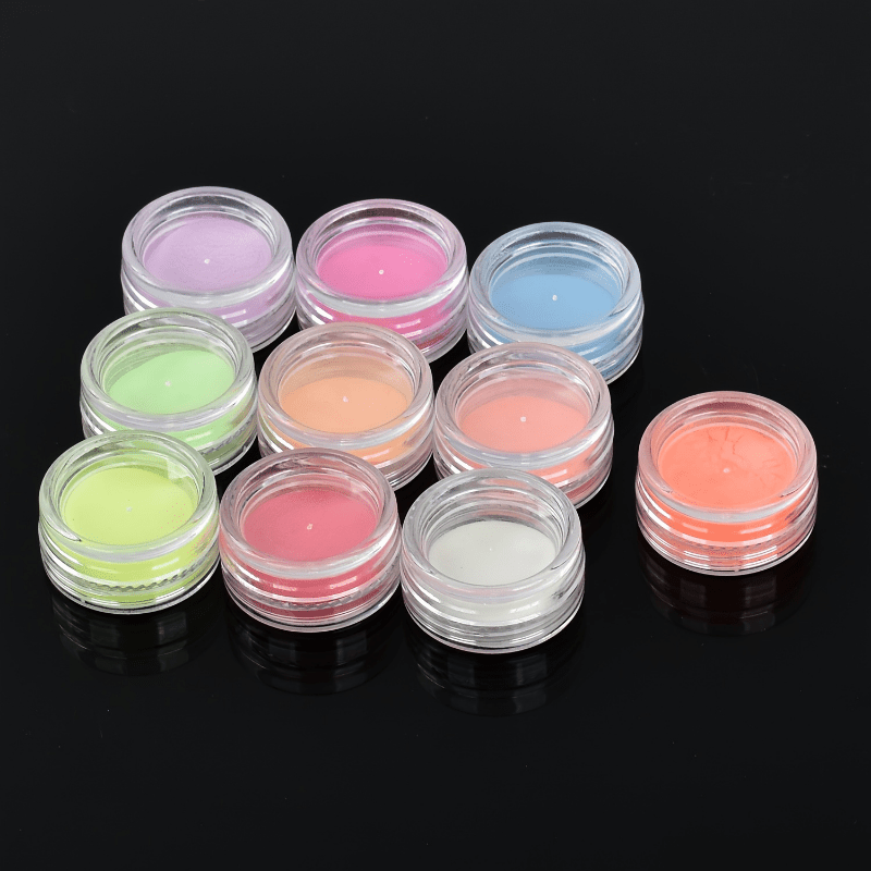 10pcs Glow In The Dark Pigment Powder Body Painting