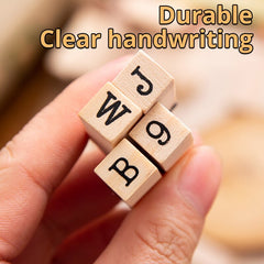 40pcs Wooden Alphabet Stamps Capital Letter Stamps for DIY Craft Scrapbooking