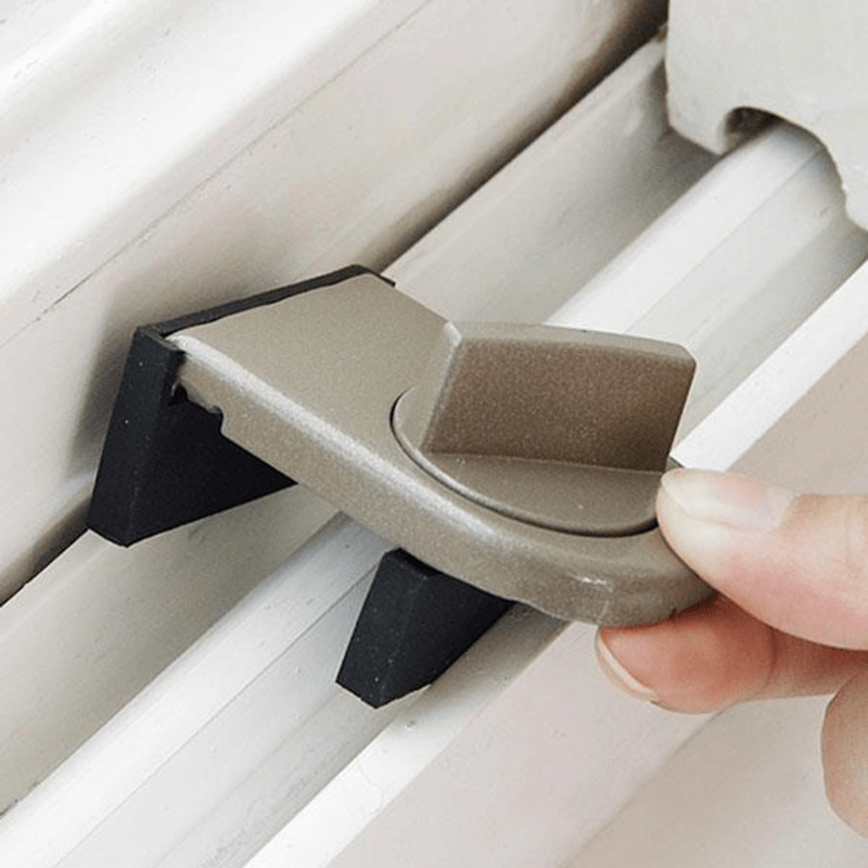 2pcs Security Door Window Lock Anti Theft Protection Lock Window Stop