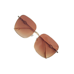 Vintage Metal Square Sunglasses UV Protection